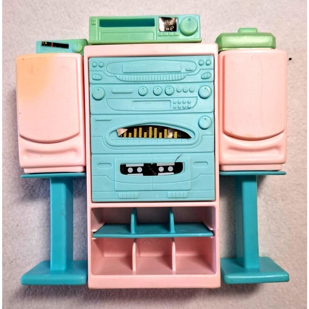 Barbie So Much To Do Living Room Stereo System Vtg 90s Extras Replacement READ